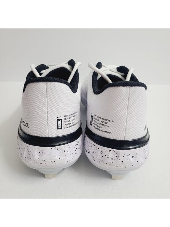 NEW Nike Alpha Huarache Elite 3 Low Baseball Cleats CV3552-104 Size 12 White #1 main image 4